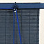 Store enrouleur bois bleu indigo 80 x 180 cm