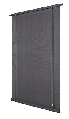 Store enrouleur bois gris 140 x 180 cm