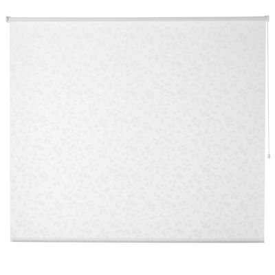 Store enrouleur Colours Azzuro polyester blanc fleurs 75 x 195 cm