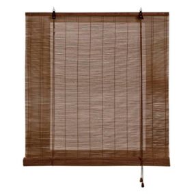 Store Enrouleur en Bambou Brun escuro 150 x 175 cm