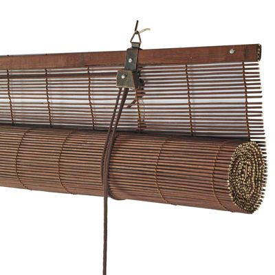 Store Enrouleur en Bambou Brun escuro 60 x 175 cm