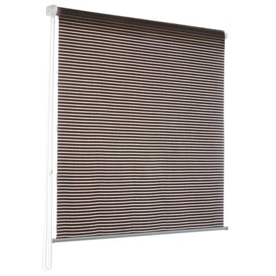 Store enrouleur Fashion coloris Deluxe Stripe Marron 60 x 150 cm