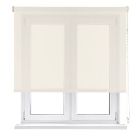 Store Enrouleur Isolant Thermique Screen Degré d'ouverture 5% Blanc Lin 105 X 190cm , Viewtex