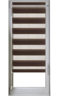 Store enrouleur jour/nuit (107x170 cm - Marron chocolat)