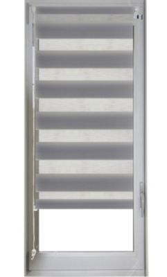 Store enrouleur jour/nuit (87x170 cm - Gris clair)