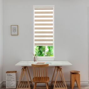 Store enrouleur jour/nuit Brize pose facile beige L.140 x l.45cm GoodHome