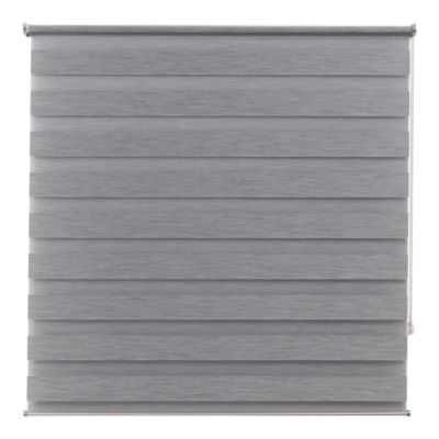 Store enrouleur jour/nuit Brize pose facile gris chiné L.240 x l.180cm GoodHome