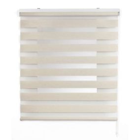 Store Enrouleur Jour Nuit Drop double tissage Lin 120 x 180 cm
