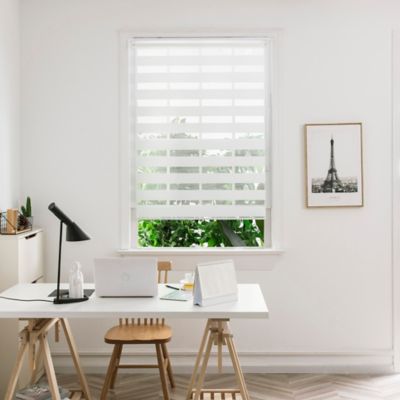 Store enrouleur jour / nuit Elin blanc l.120 x H.180cm Colours