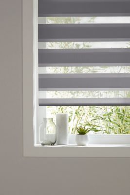 Store enrouleur jour / nuit Elin gris l.60 x H.180cm Colours