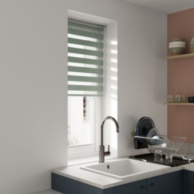 Store enrouleur jour/nuit Elin pose facile vert céladon L.180 x l.55cm GoodHome