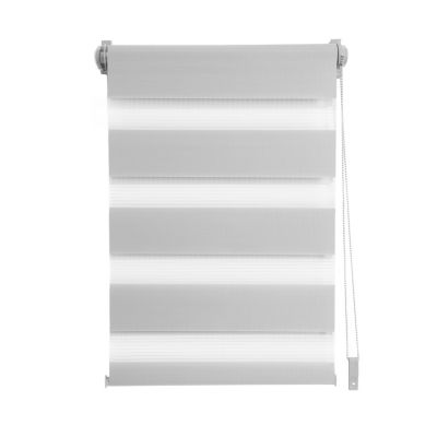 Store enrouleur jour/nuit gris clair l.86 x H.250cm Madeco