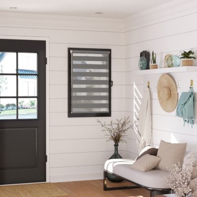 Store enrouleur jour/nuit gris clair l.86 x H.250cm Madeco