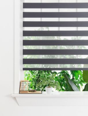 Store enrouleur jour/nuit gris foncé l.45 x H.140cm Madeco