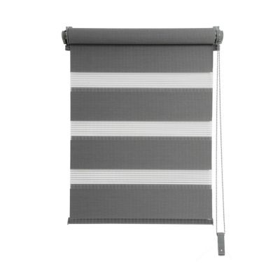 Store enrouleur Jour / Nuit Madeco l.112 x H.190cm gris anthracite