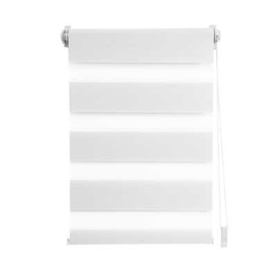 Store enrouleur Jour / Nuit Madeco l.250cm x l.116cm blanc