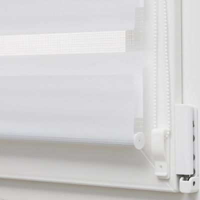 Store enrouleur Jour / Nuit Madeco l.250cm x l.116cm blanc