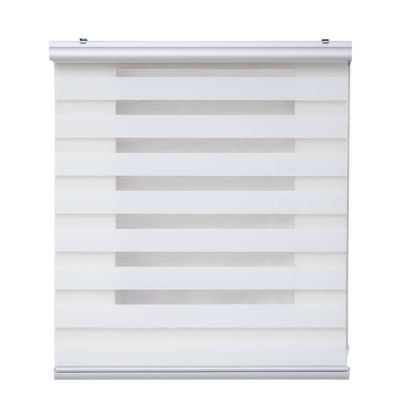 Store Enrouleur Jour Nuit Premium Finitions en Aluminium Blanc 200 x 250 cm