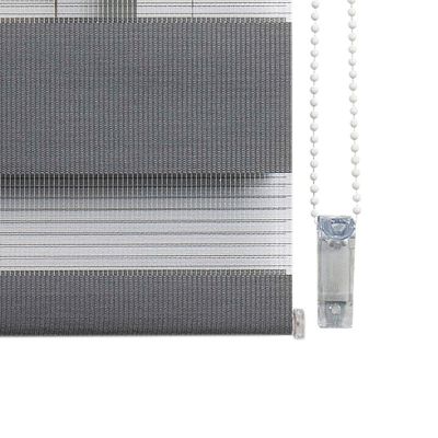 Store Enrouleur Jour Nuit sans perçage EasyFix Argent 75 x 180 cm