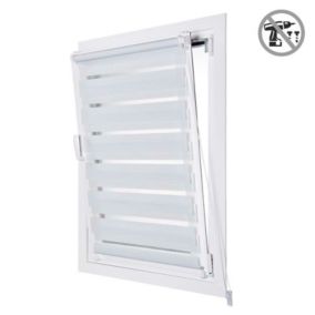 Store Enrouleur Jour Nuit sans perçage EasyFix Blanc 90 x 180 cm