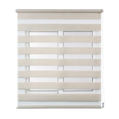 Store Enrouleur Jour Nuit sans perçage EasyFix Lin 75 x 180 cm