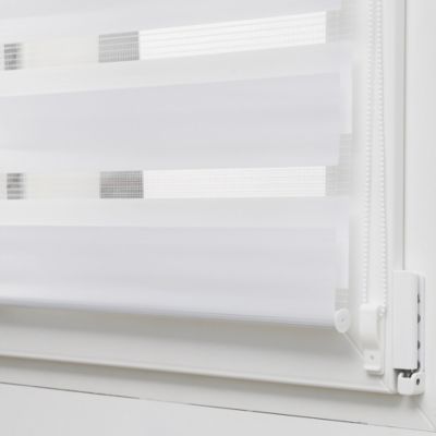 Store enrouleur jour/nuit sans perçage blanc l.40 x H.120cm Madeco