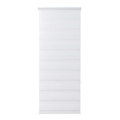 Store enrouleur jour / nuit sans perçage blanc l.40 x H.140cm