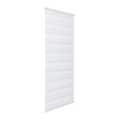 Store enrouleur jour / nuit sans perçage blanc l.45 x H.140cm