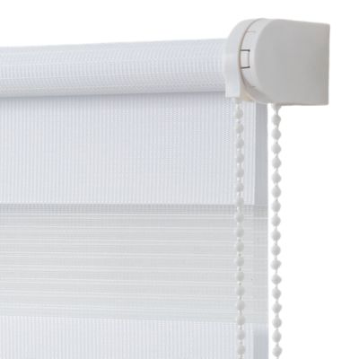 Store enrouleur jour / nuit sans perçage blanc l.45 x H.140cm