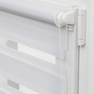 Store enrouleur jour/nuit sans perçage blanc l.55 x H.120 Madeco