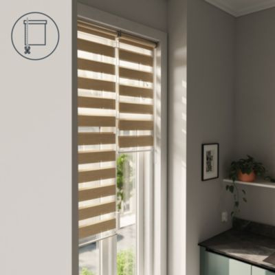 Store enrouleur jour / nuit sans perçage Brize beige l.40 x H.140cm Goodhome