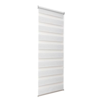 Store enrouleur jour / nuit sans perçage Brize blanc chiné l.45 x H.140cm Goodhome