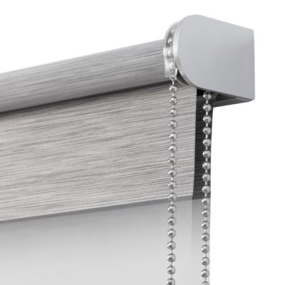 Store enrouleur jour / nuit sans perçage Brize gris chiné l.180 x H.240cm Goodhome