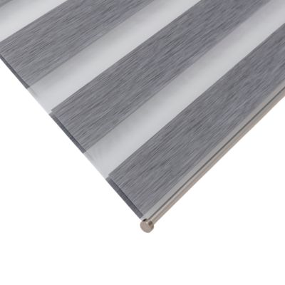 Store enrouleur jour / nuit sans perçage Brize gris chiné l.180 x H.240cm Goodhome