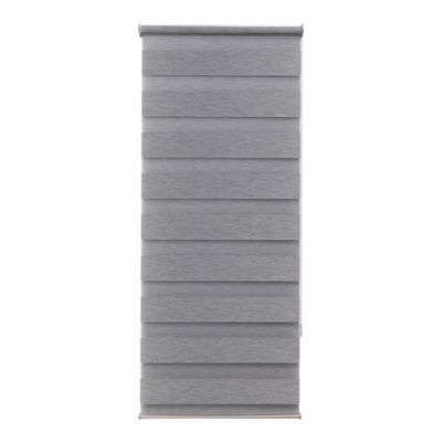 Store enrouleur jour / nuit sans perçage Brize gris chiné l.40 x H.140cm Goodhome