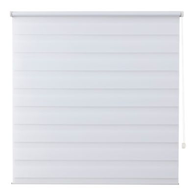 Store enrouleur jour / nuit sans perçage Elin 2 blanc cassé l.160 x H.240cm Goodhome