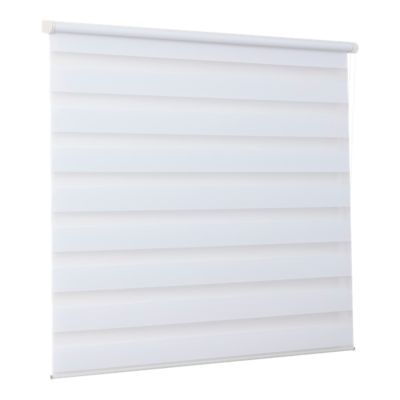 Store enrouleur jour / nuit sans perçage Elin 2 blanc cassé l.160 x H.240cm Goodhome