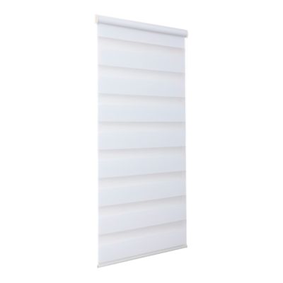 Store enrouleur jour / nuit sans perçage Elin 2 blanc cassé l.45 x H.140cm Goodhome