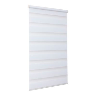 Store enrouleur jour / nuit sans perçage Elin 2 blanc cassé l.60 x H.180cm Goodhome