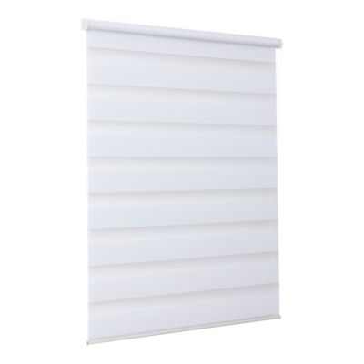 Store enrouleur jour / nuit sans perçage Elin 2 blanc cassé l.75 x H.240cm Goodhome