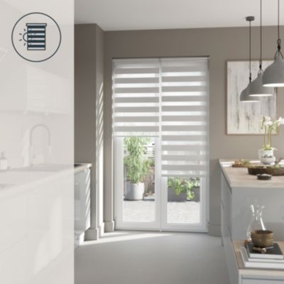 Store Jour Nuit L 52 cm x H 150 cm blanc sans perçage | Leroy Merlin