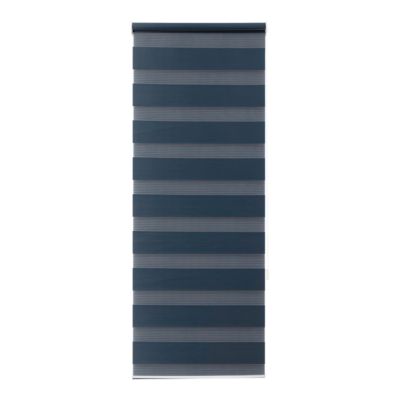 Store enrouleur jour / nuit sans perçage Elin 2 bleu l.45 x H.140cm Goodhome
