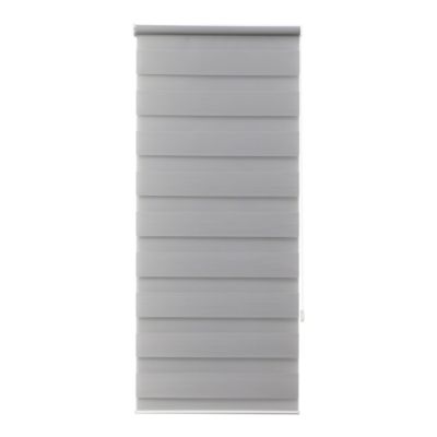 Store enrouleur jour / nuit sans perçage Elin 2 gris béton l.40 x H.140cm Goodhome