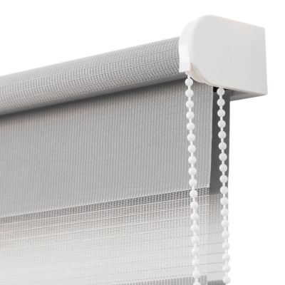 Store enrouleur jour / nuit sans perçage Elin 2 gris béton l.40 x H.140cm Goodhome