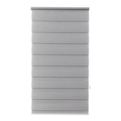 Store enrouleur jour / nuit sans perçage Elin 2 gris béton l.55 x H.180cm Goodhome