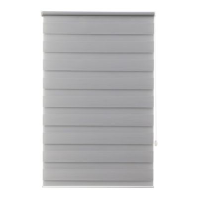 Store enrouleur jour / nuit sans perçage Elin 2 gris béton l.80 x H.180cm Goodhome