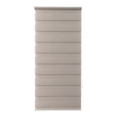 Store enrouleur jour / nuit sans perçage Elin 2 gris perle l.45 x H.140cm Goodhome