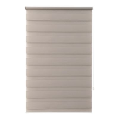 Store enrouleur jour / nuit sans perçage Elin 2 gris perle l.80 x H.180cm Goodhome