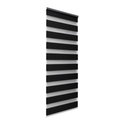 Store enrouleur jour / nuit sans perçage Elin 2 noir l.40 x H.140cm Goodhome