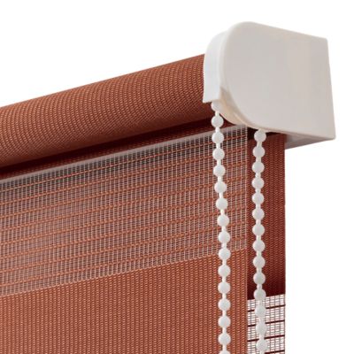 Store enrouleur jour / nuit sans perçage Elin 2 terracotta l.40 x H.140cm Goodhome